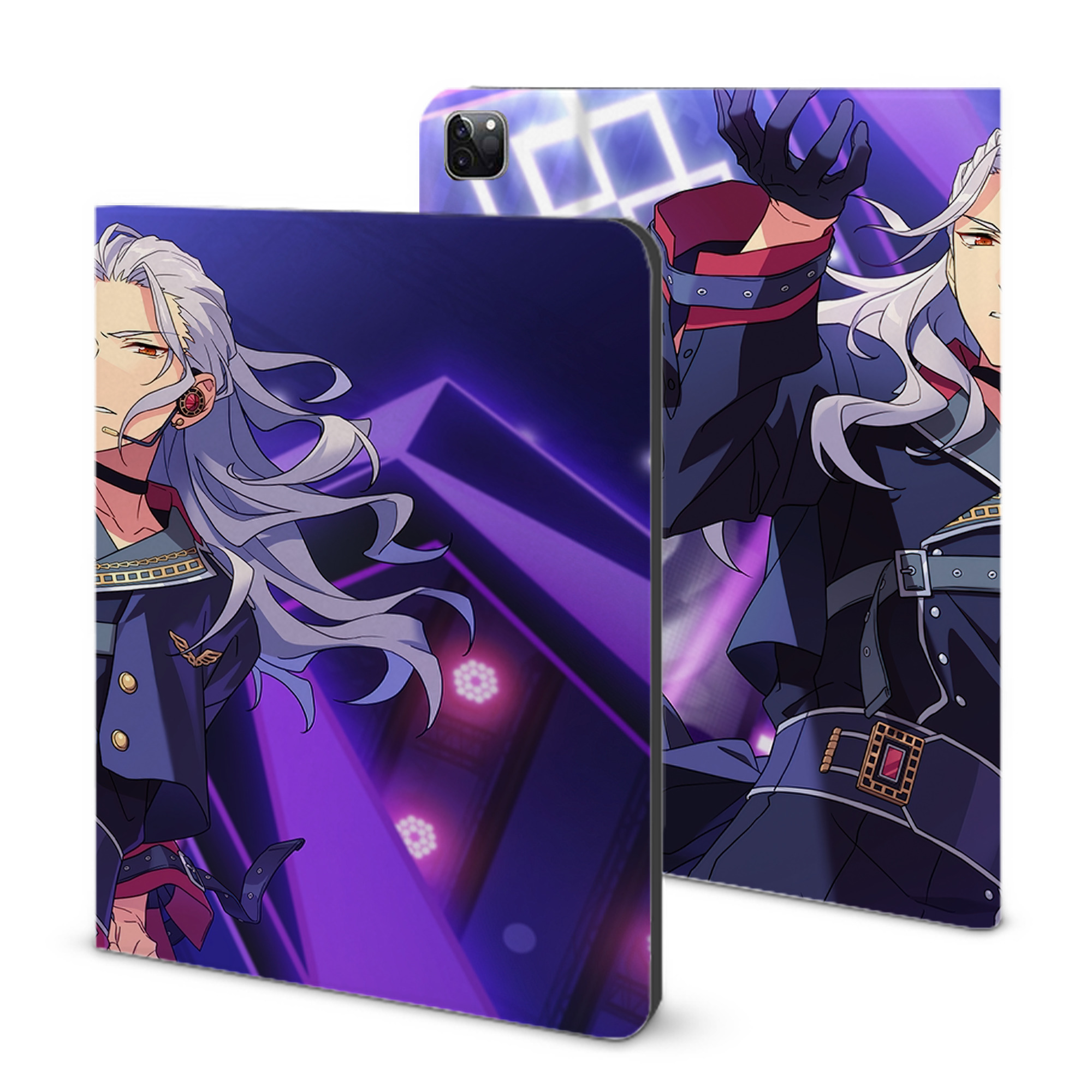 （画像用） あんさんぶるスターズ! Ensemble Stars IPad ケース ブック型 PUレザー TPU 耐衝撃 軽量 薄型 ペン収納なし 全面保護 IPad 各モデル対応